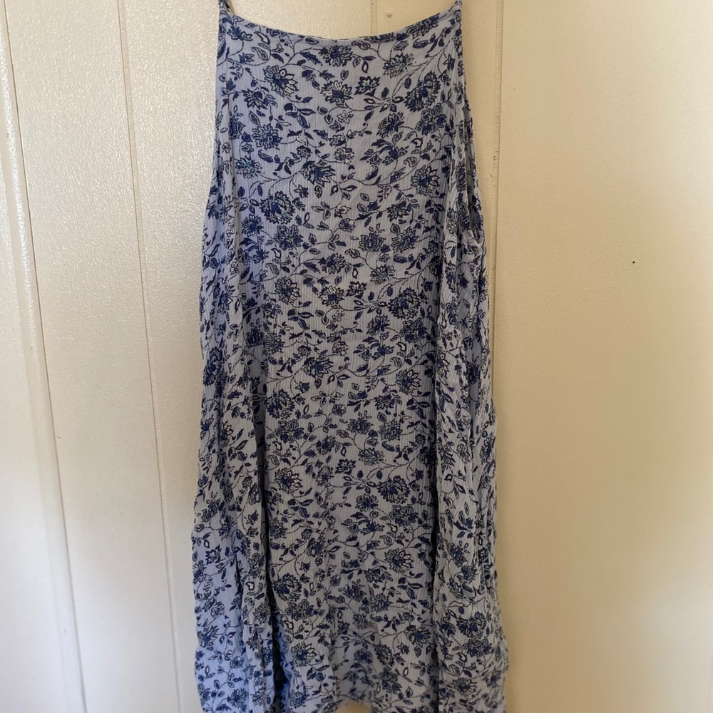 Blue floral dress